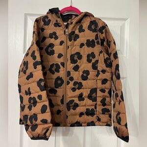 Gap Kids ColdControl Puffer Jacket - animal print - NWOT - medium